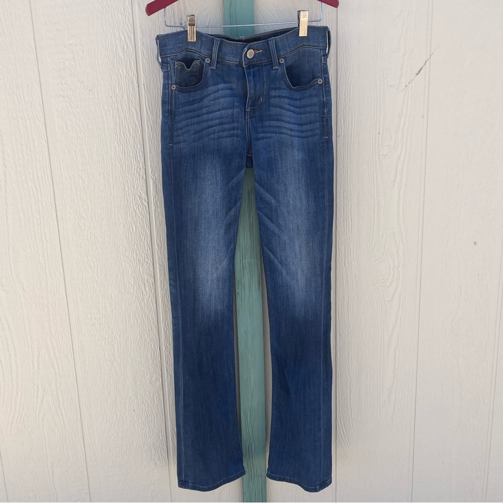 Express Barely Boot Mid Rise Jeans 2 regular